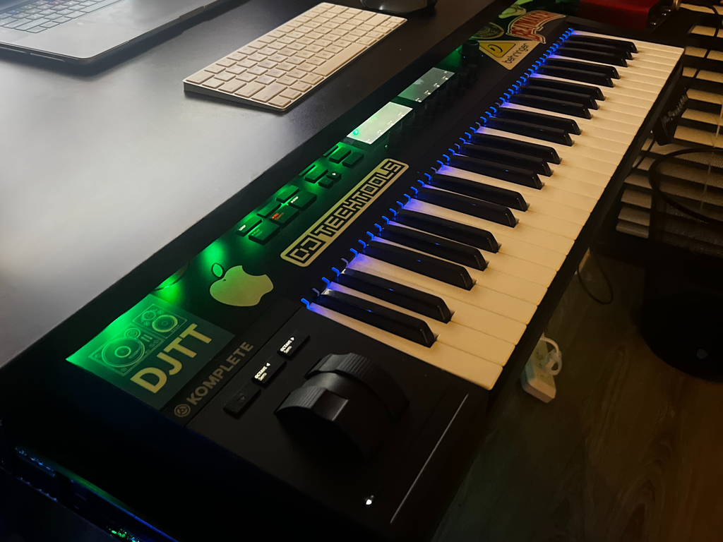 Screw-Mounted Under-Desk MIDI Keyboard Tray