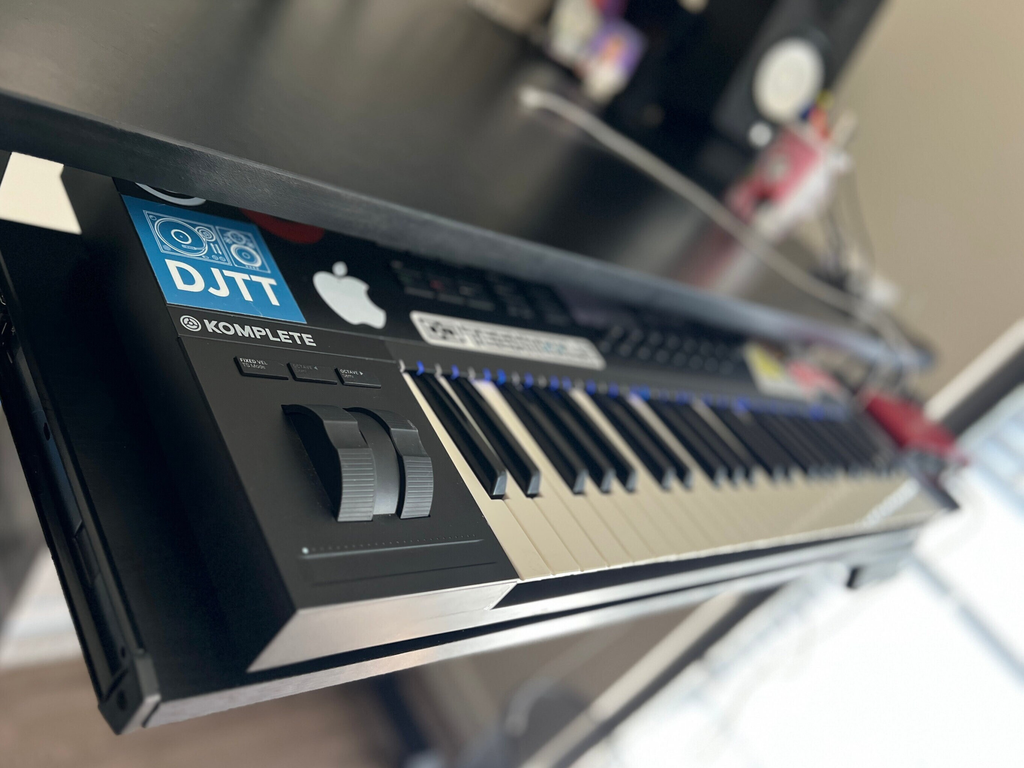 Screw-Mounted Under-Desk MIDI Keyboard Tray